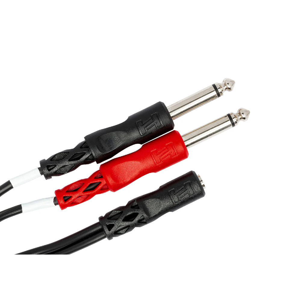 Hosa YMP-434 Stereo Breakout Cable - 3.5mm TRS Female to Left and Right 1/4-inch TS Male