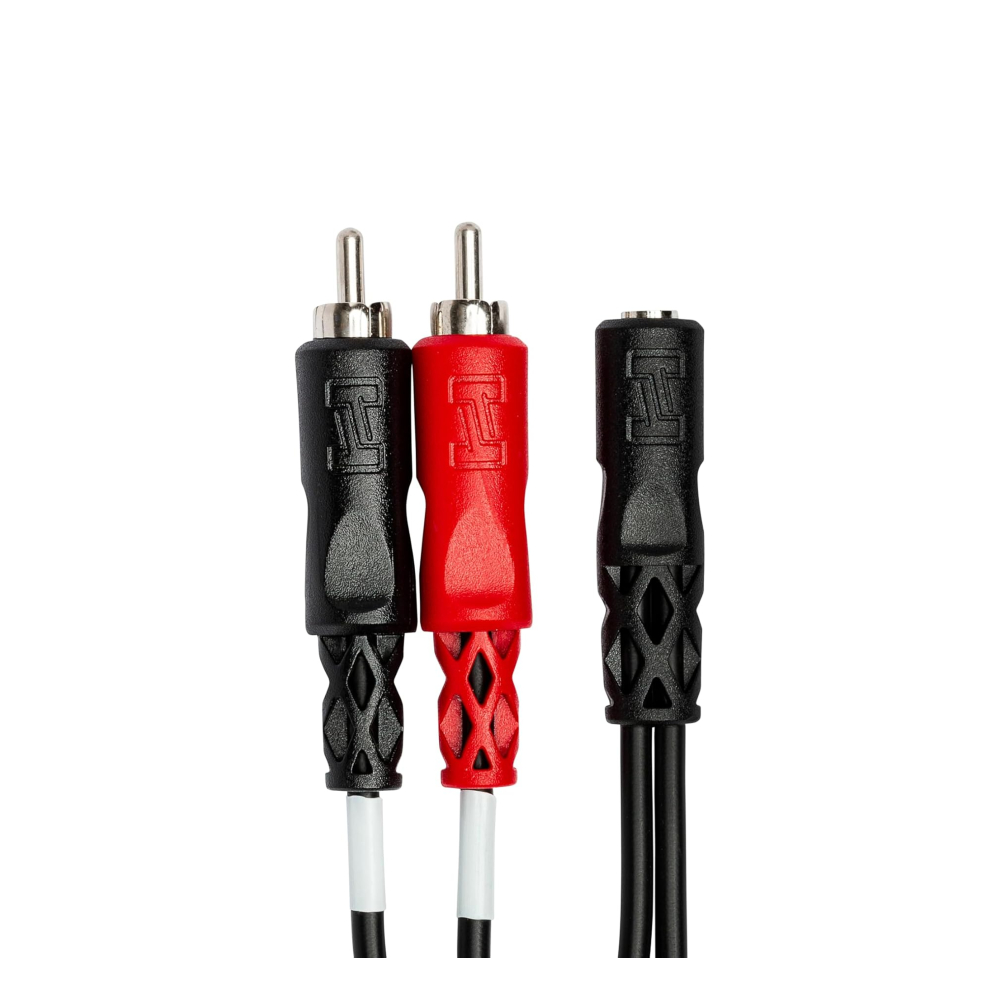 Hosa YMR-197 Stereo Breakout Cable - 3.5mm TRS Female to Left and Right RCA Male