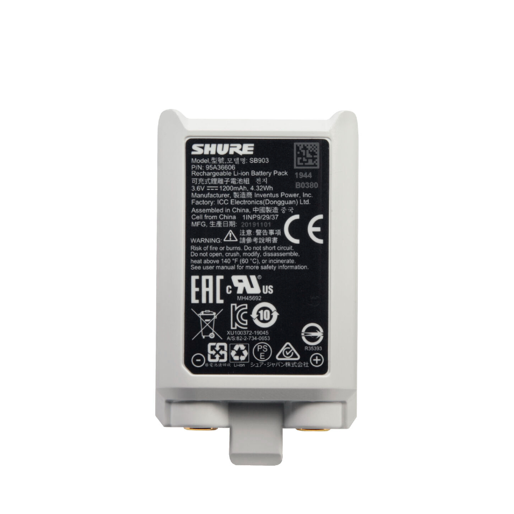 Shure SB903 Rechargeable Lithium-ion Battery Pack