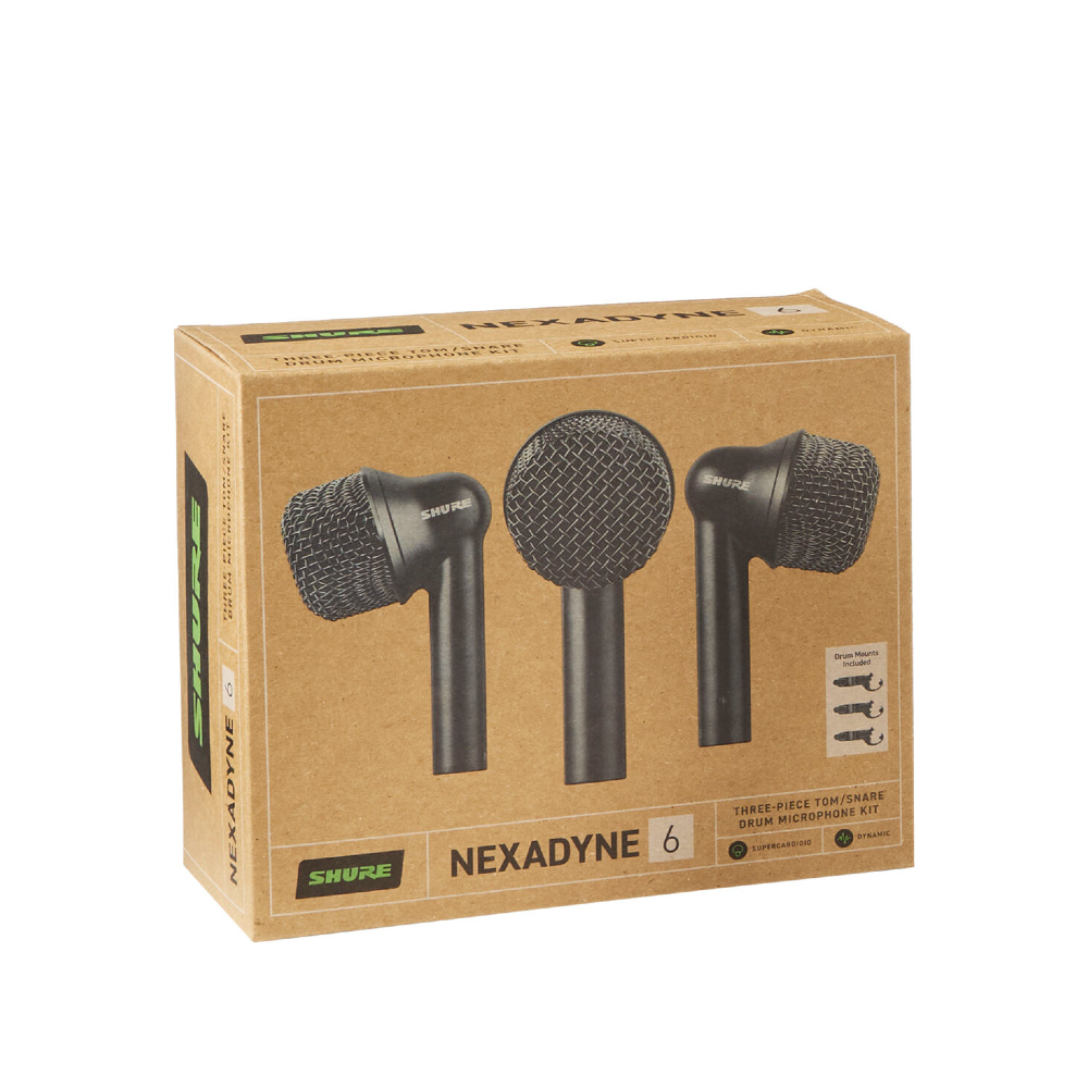 Shure NXN6-3PK Nexadyne 6 Dynamic Supercardioid Tom/Snare Microphone (3-Pack)