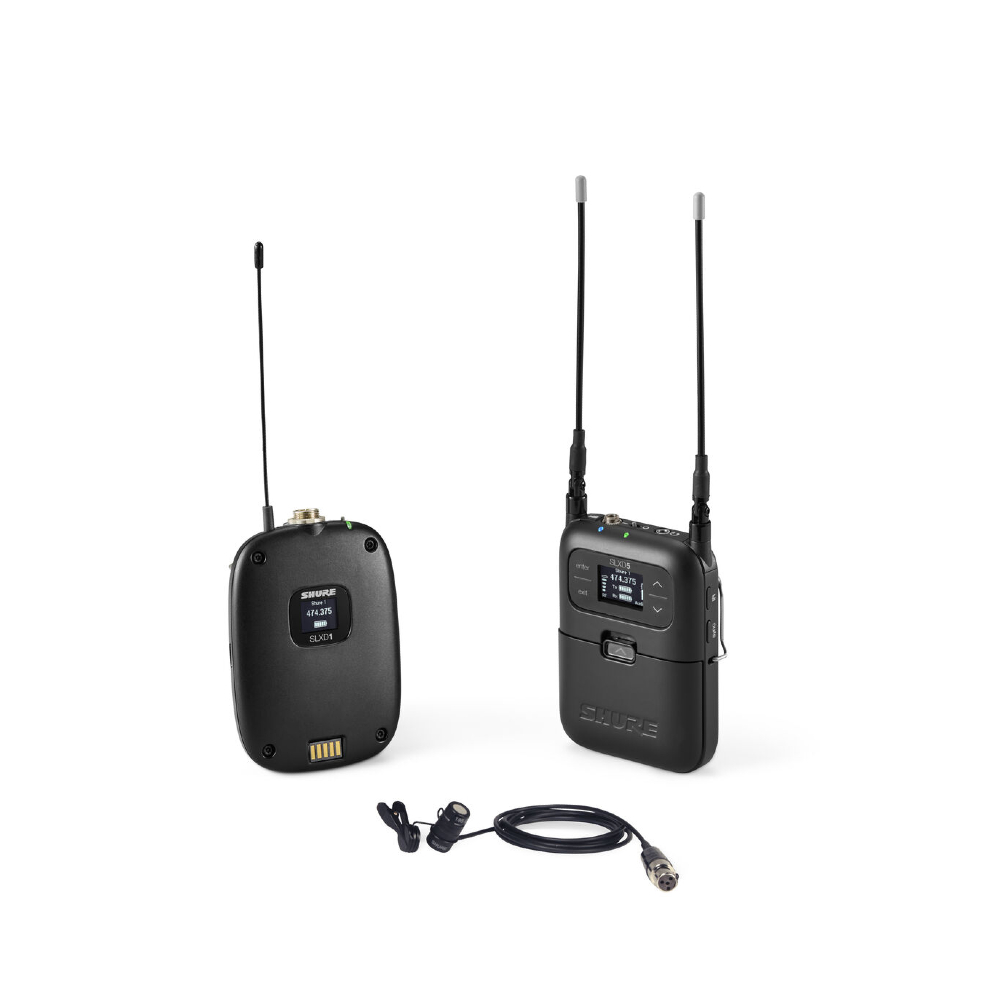 Shure SLXD15/85 Wireless Bodypack System with WL 185 Lavalier Microphone