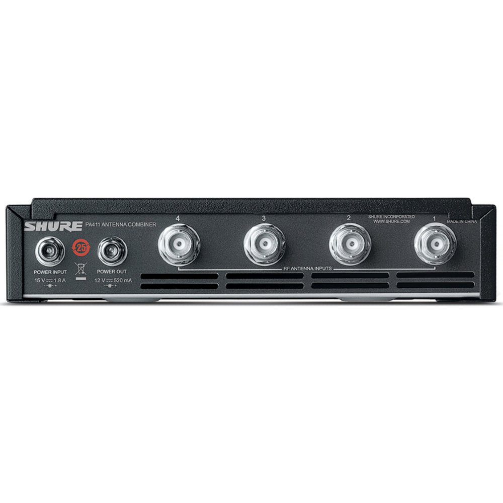SHURE	PA411-E FOUR PORT ANTENNA COMBINER