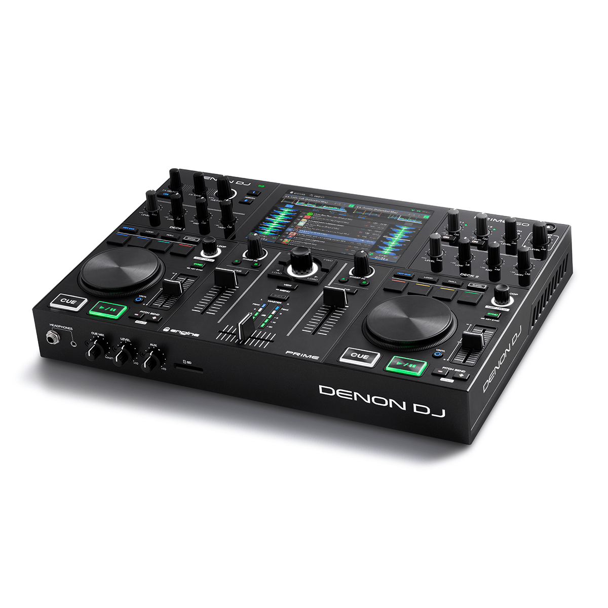Denon DJ 2-Deck Rechargeable Smart DJ Console with 7-inch Touchscreen