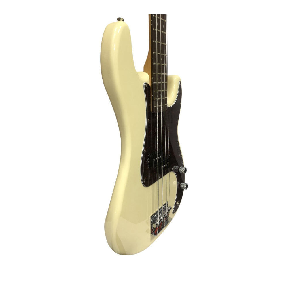 SX SPB62+/VWH Bass Guitar (Vintage White)