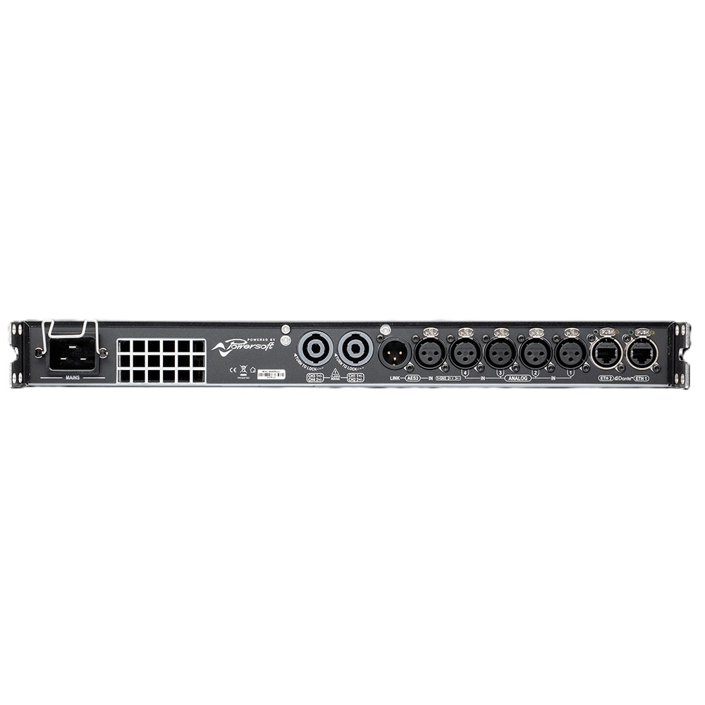 Powersoft T904 8000W/4-channel High-performance Amplifier with DSP and Dante