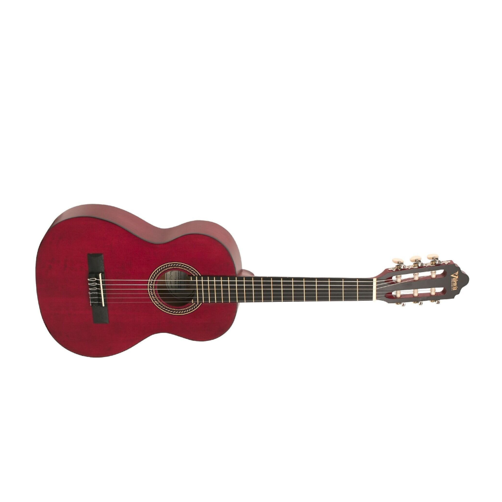 Valencia VC202TWR Transparent Classical Guitar - Wine Red (1/2 Size)
