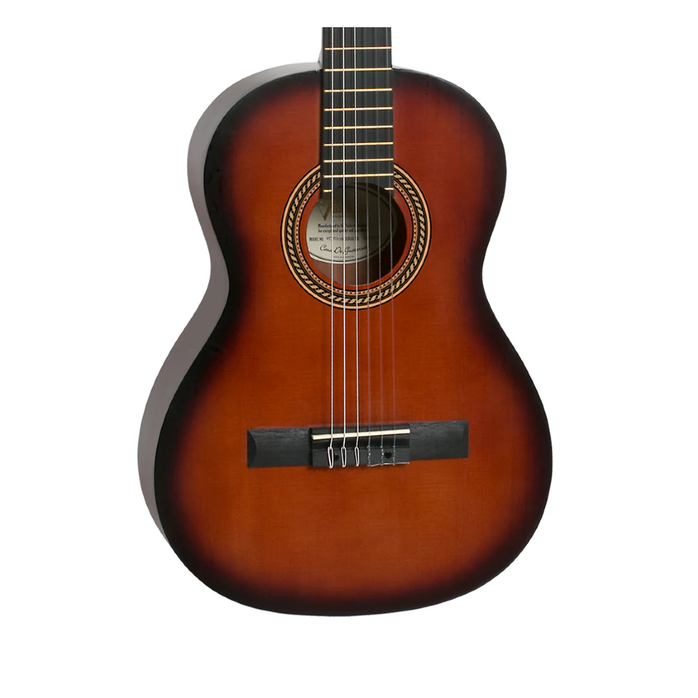 Valencia VC203H Classical Guitar - Classic Sunburst (3/4 size)