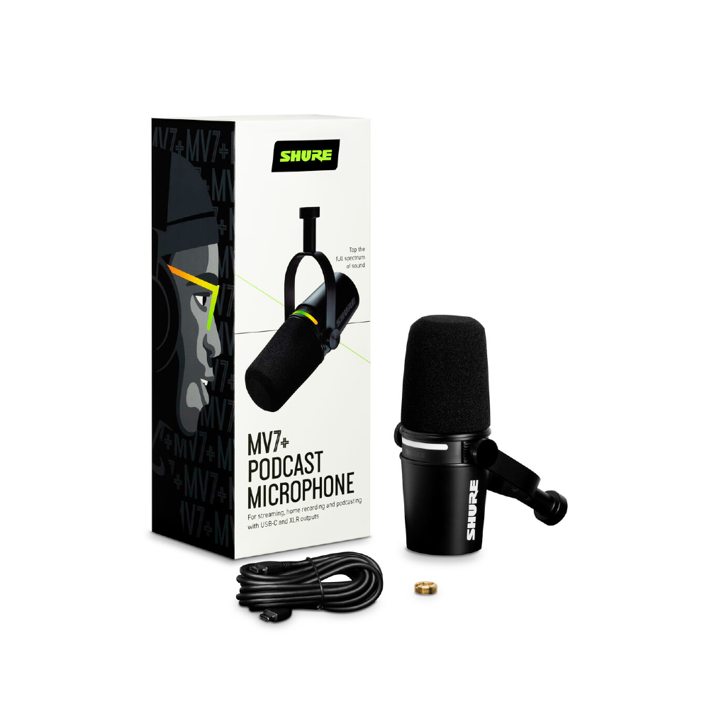 Shure MV7+ Podcast Microphone