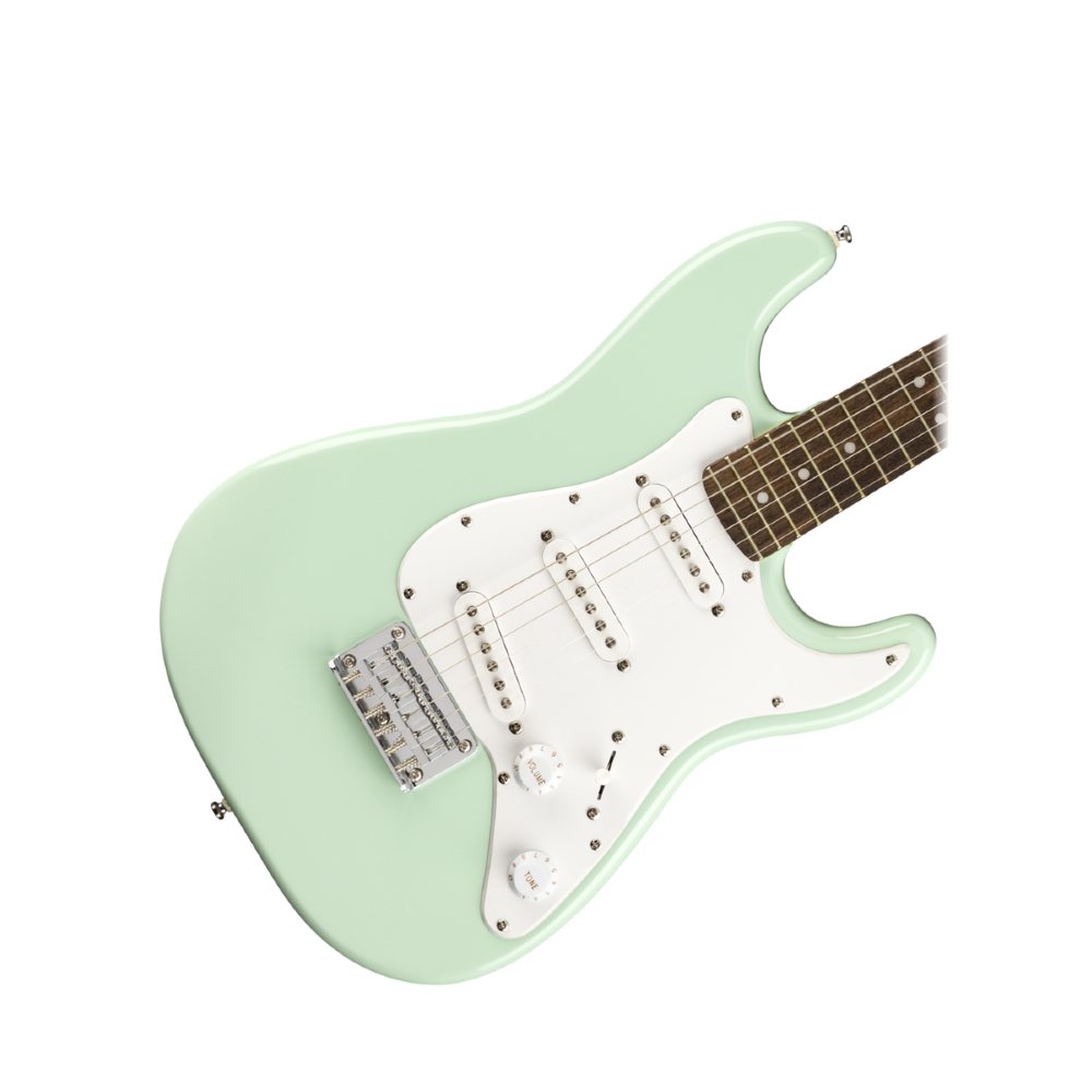 Squier FSR Mini Stratocaster Electric Guitar Laurel FB - Surf Green (370121557)
