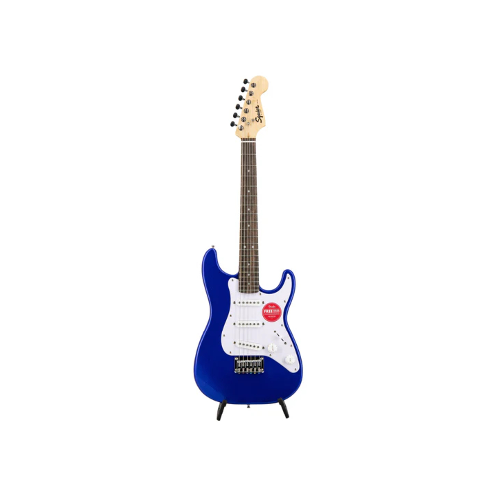 Squier FSR Mini Stratocaster Electric Guitar Laurel FB - Imperial Blue (370121587)