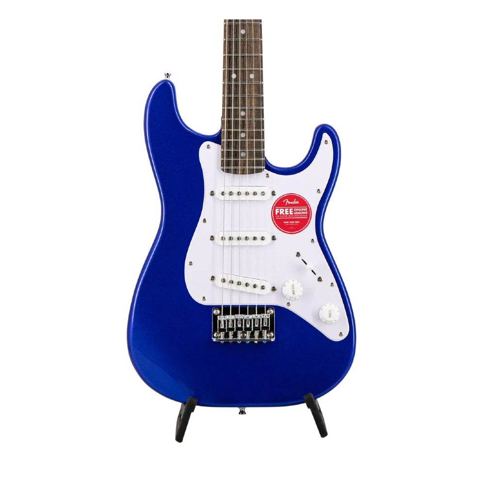 Squier FSR Mini Stratocaster Electric Guitar Laurel FB - Imperial Blue (370121587)