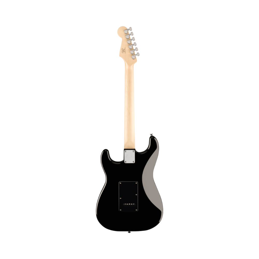 Squier FSR Sonic Stratocaster - Maple Fingerboard, Black Pickguard,  White Plastic Parts, Black (373154506)