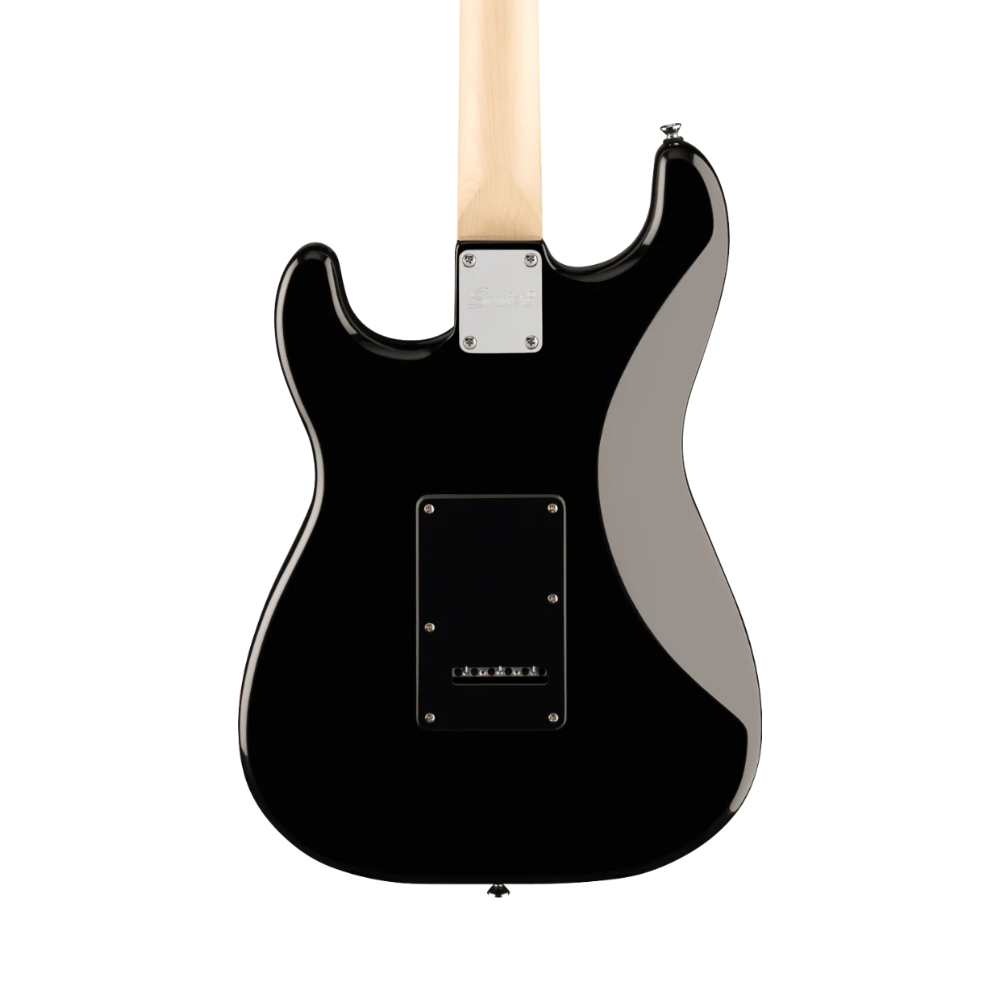 Squier FSR Sonic Stratocaster - Maple Fingerboard, Black Pickguard,  White Plastic Parts, Black (373154506)
