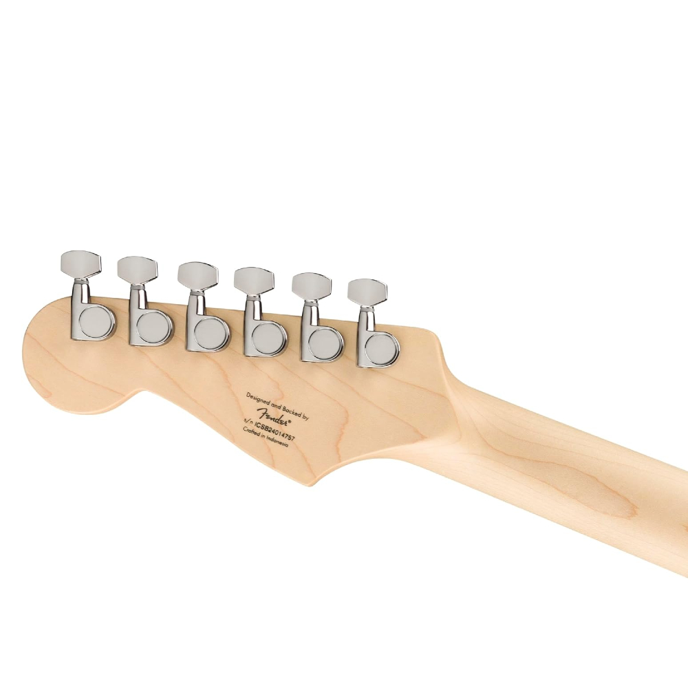 Squier FSR Sonic Stratocaster HT Electric Guitar w/White Pickguard, Maple FB, Tropical Turquoise (373252597)