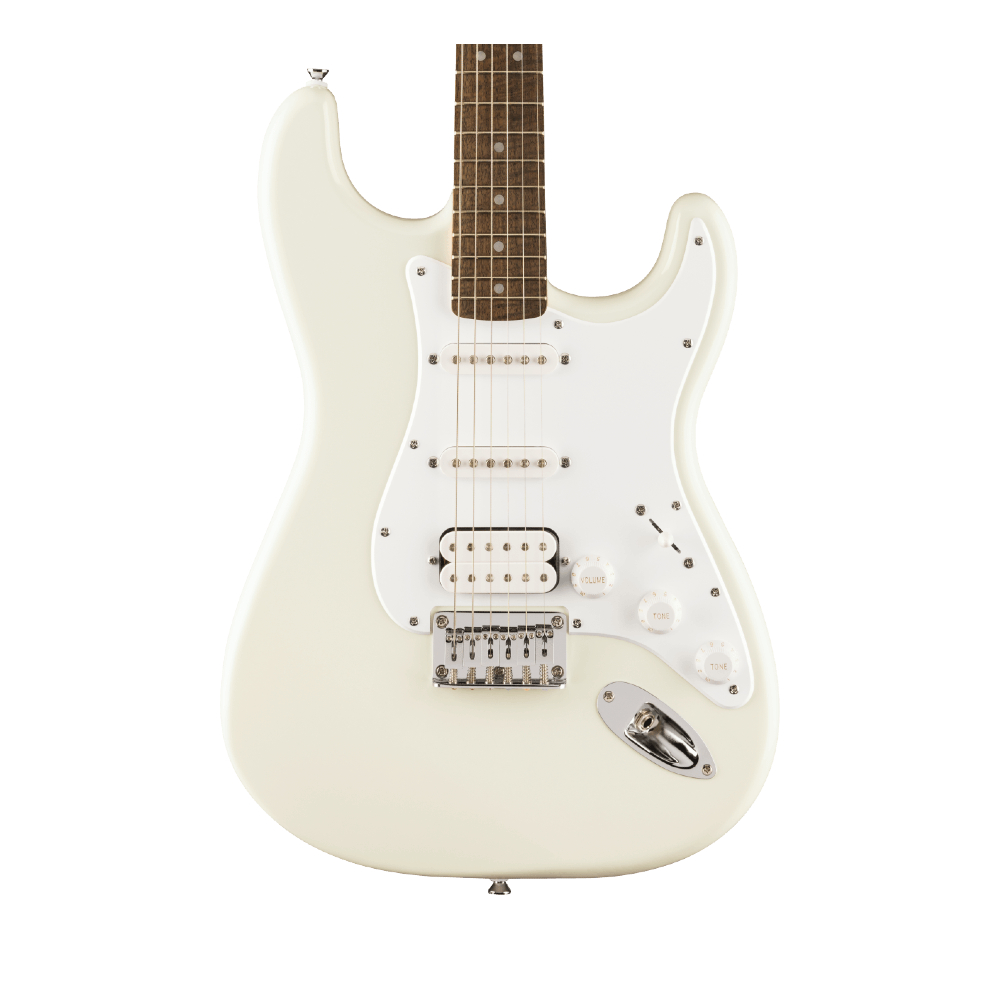 Squier FSR Squier Sonic Stratocaster HT HSS, Laurel Fingerboard, White Pickguard in Arctic White (373350580)
