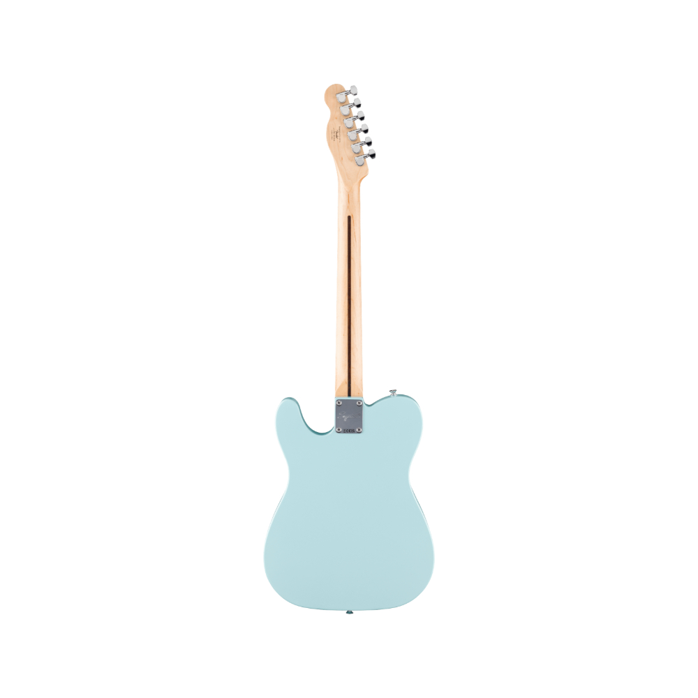 Squier FSR Sonic Telecaster Electric Guitar w/White Pickguard, Laurel FB, Daphne Blue (373450504)