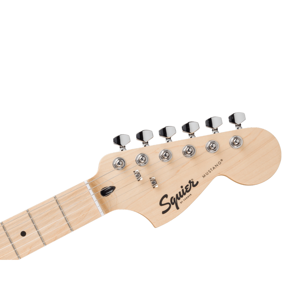 Squier FSR Sonic Mustang Electric Guitar w/White Pickguard, Maple FB, Shell Pink (373652556)