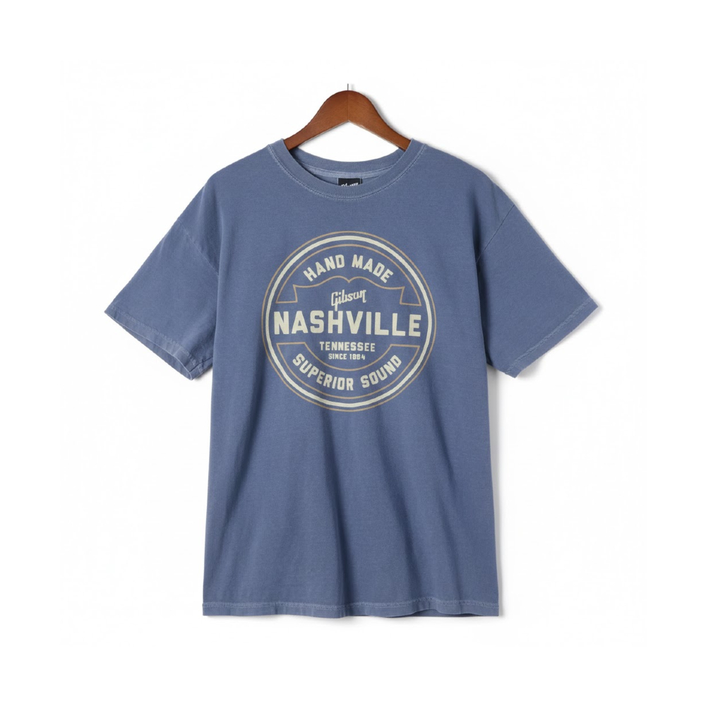 Gibson Superior Sound Tee (GA-TEE-SSND) – Vintage Blue (S)