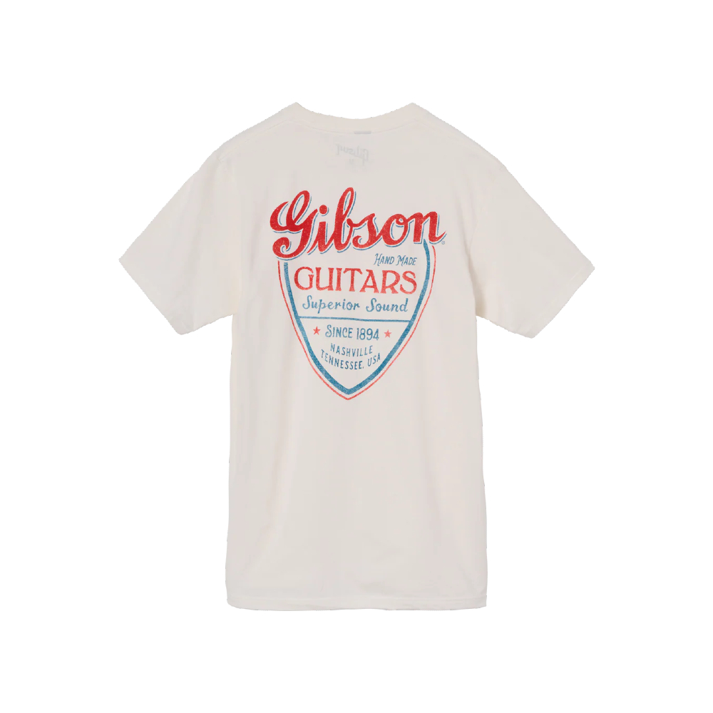 Gibson Superior Sound Tee (GA-TEE-SSND) - Vintage White / Large