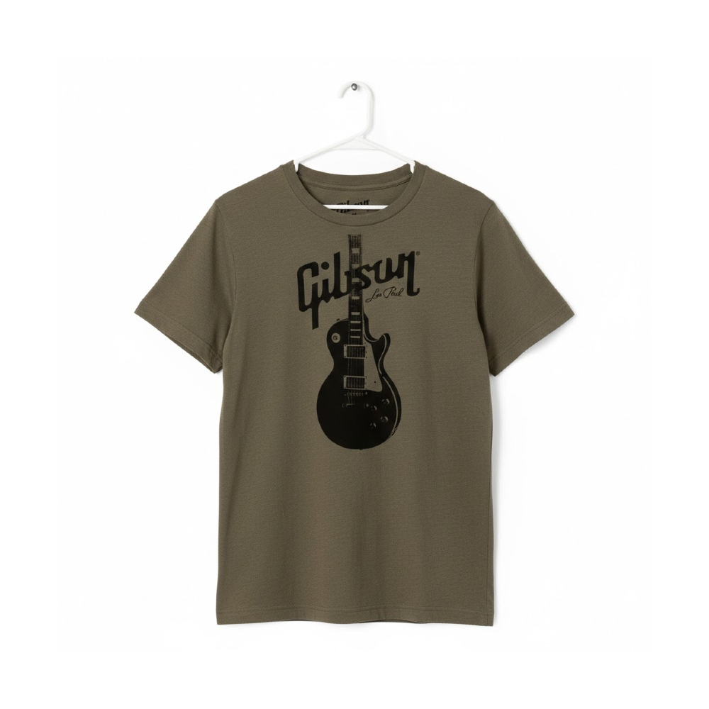 Gibson Les Paul Tee (GA-SC-LPBSXS) - Olive Green / XS
