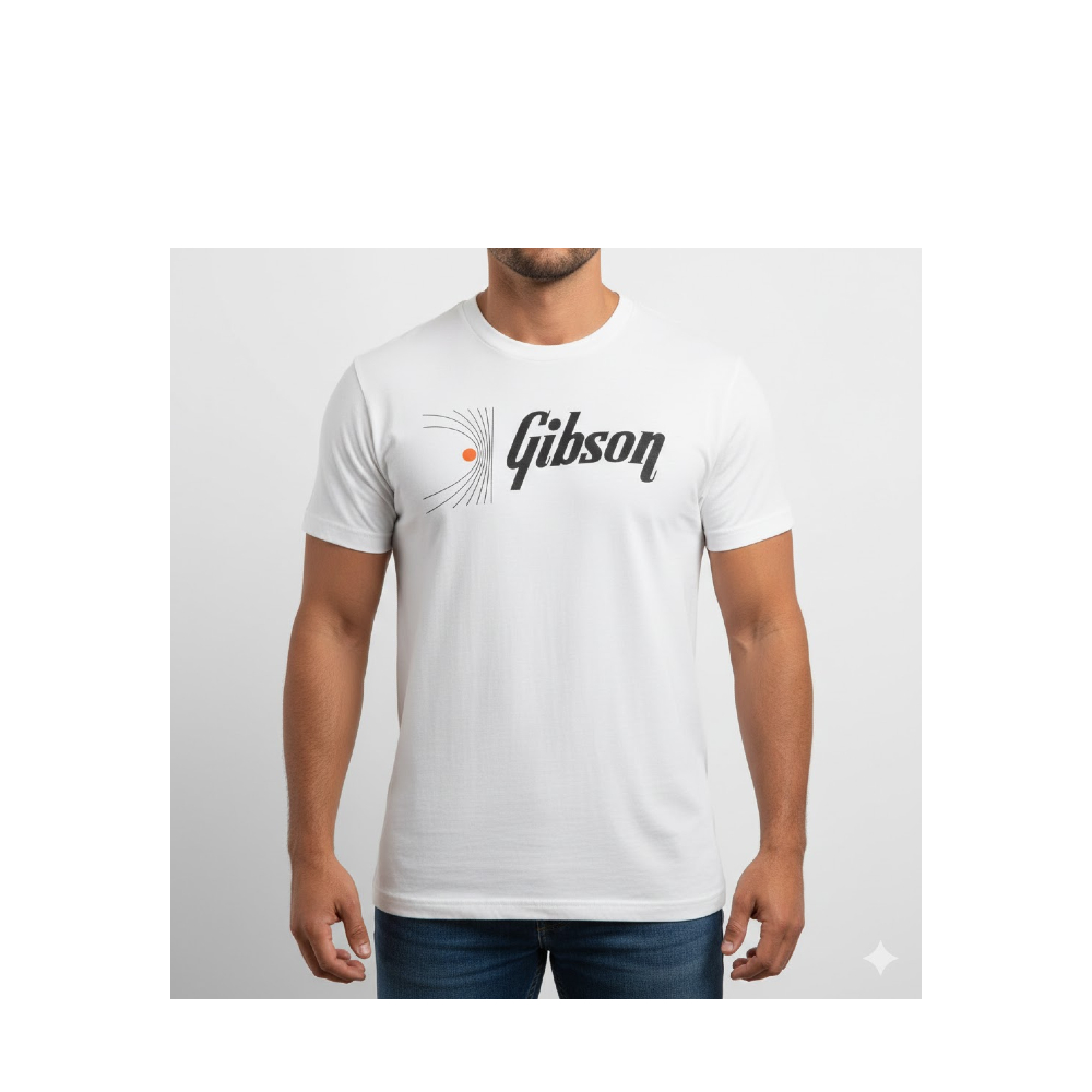 Gibson Soundwave Tee (GA-TEE-SDWV) - White / Small