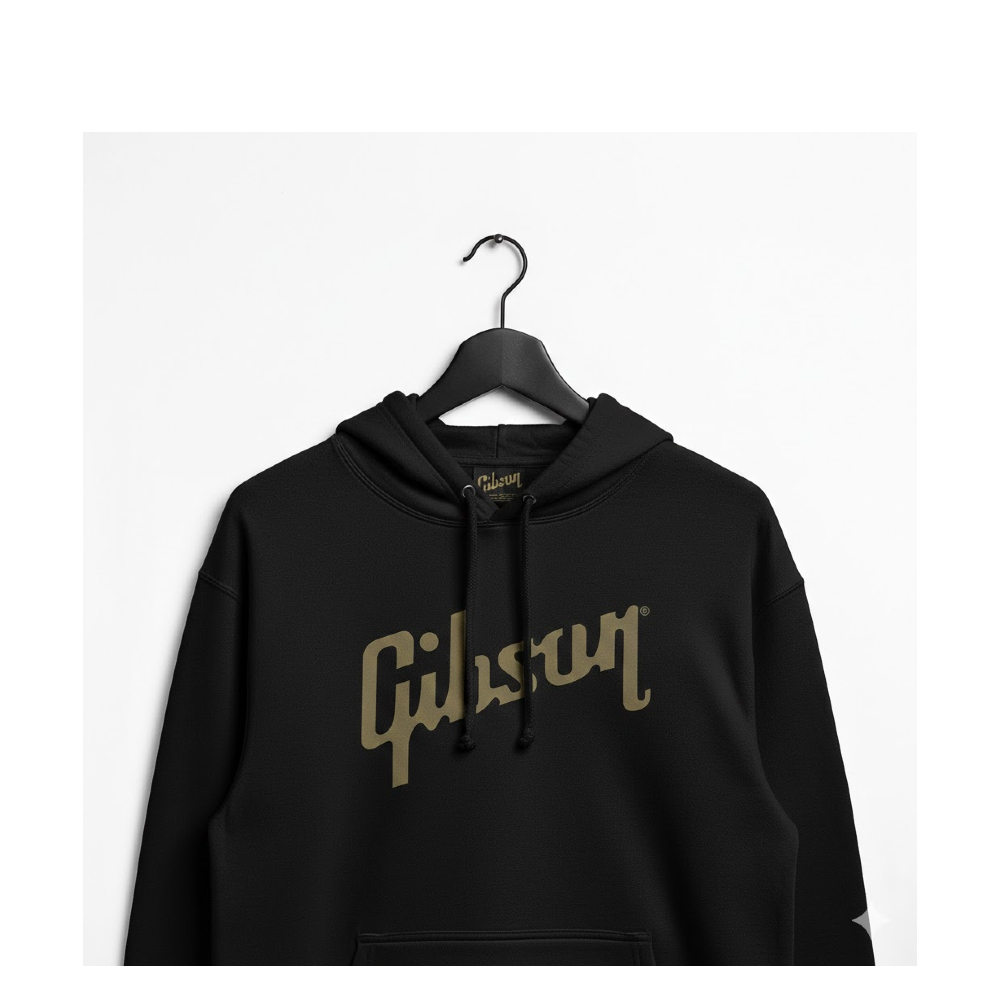 Gibson Logo Hoodie (GA-LC-HDPOLGSM) - Black / Small