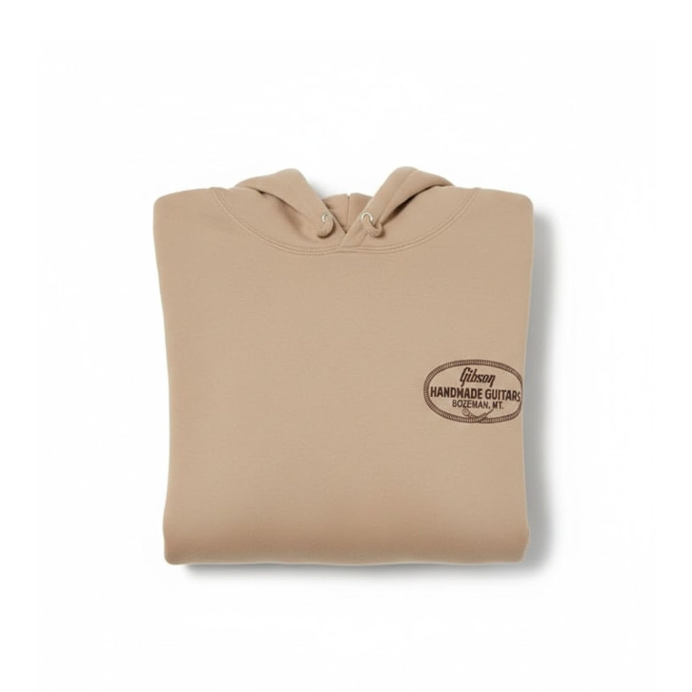 Gibson Handmade Guitars Hoodie (GA-HOOD-HAND) - Tan / Large