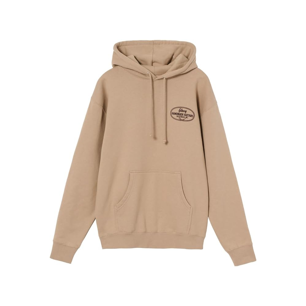 Gibson Handmade Guitars Hoodie (GA-HOOD-HAND) - Tan /  Small