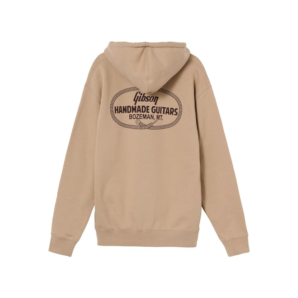 Gibson Handmade Guitars Hoodie (GA-HOOD-HAND) - Tan /  Small