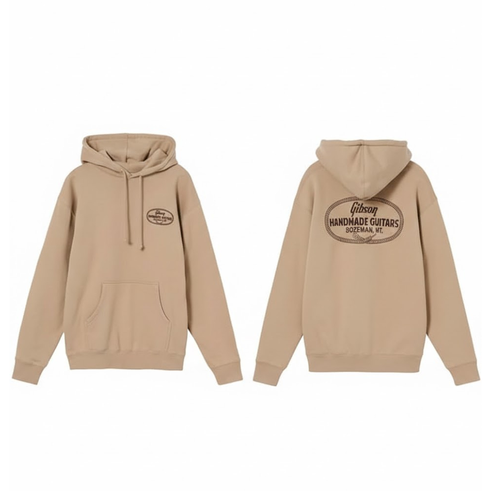 Gibson Handmade Guitars Hoodie (GA-HOOD-HAND) - Tan / XL
