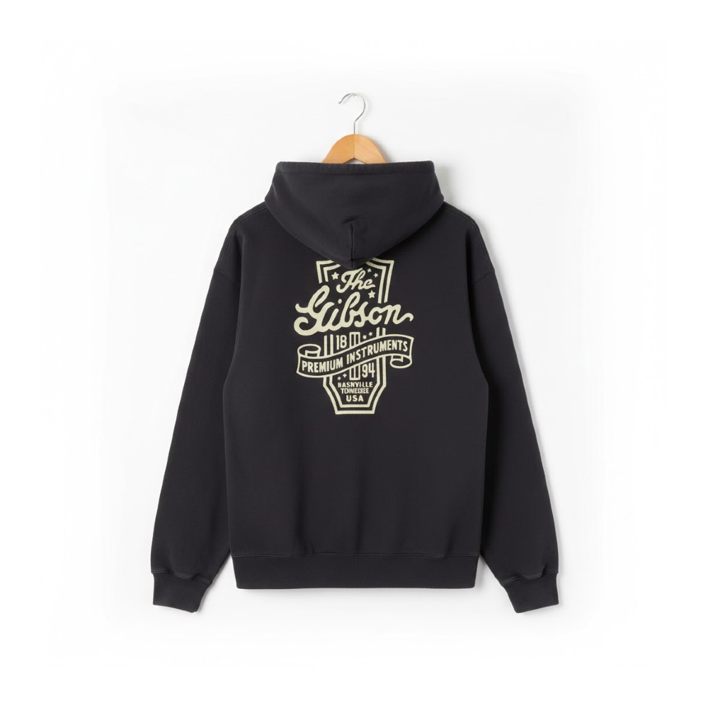 Gibson Premium Instruments Hoodie (GA-HOOD-PREM) - Black / Medium