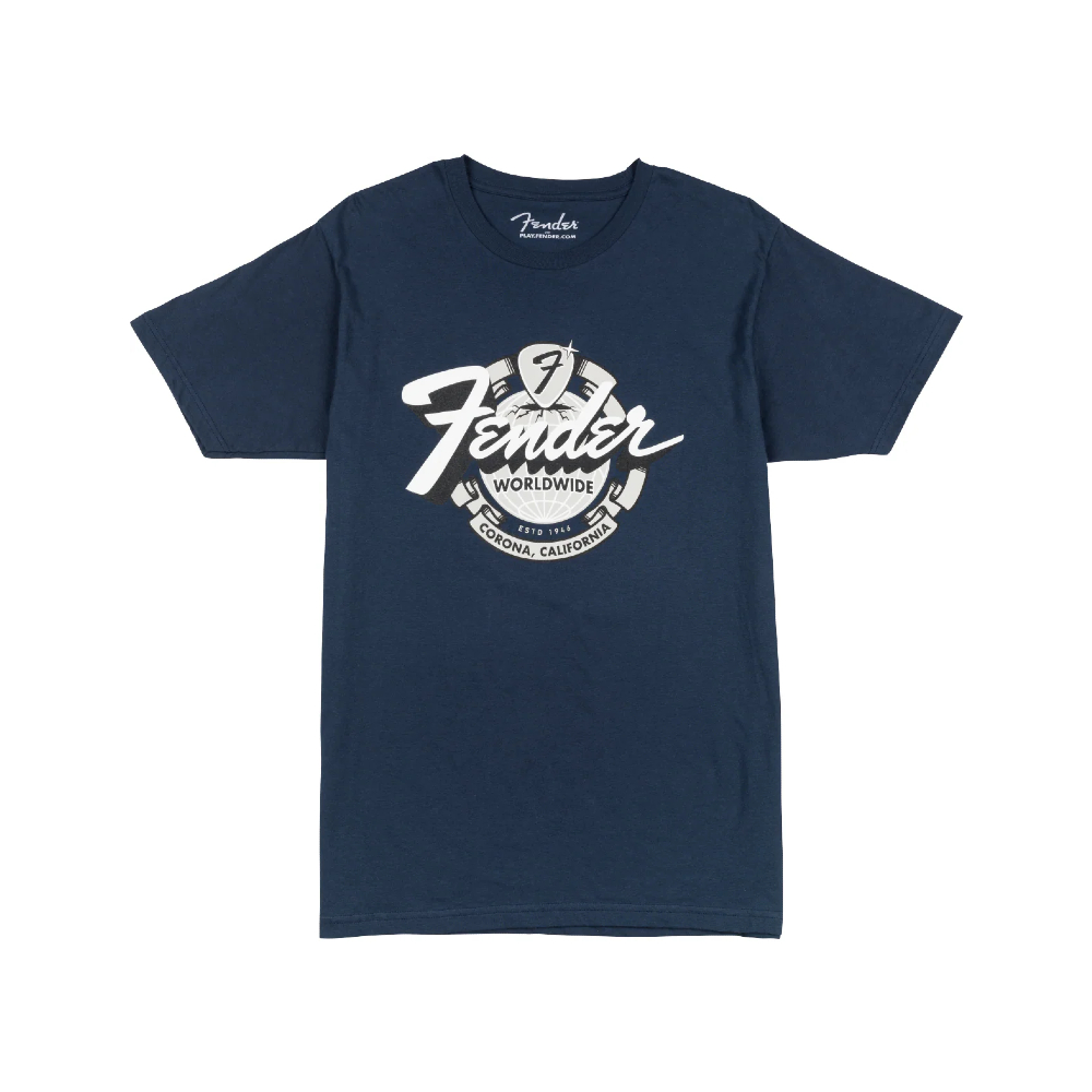 Fender World Wide Tee Vintage (9193822806) - Navy / XXL