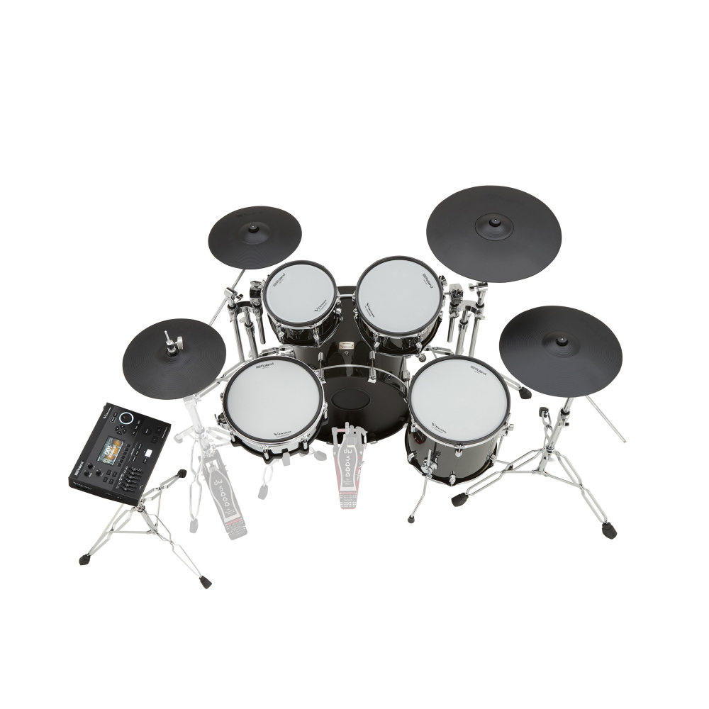 Roland V-Drums Acoustic Design VAD516 Electronic Drum Set - Midnight Sparkle (Drum Pedal / Hi-hat stand / Drum throne and Snare stand NOT INCLUDED)