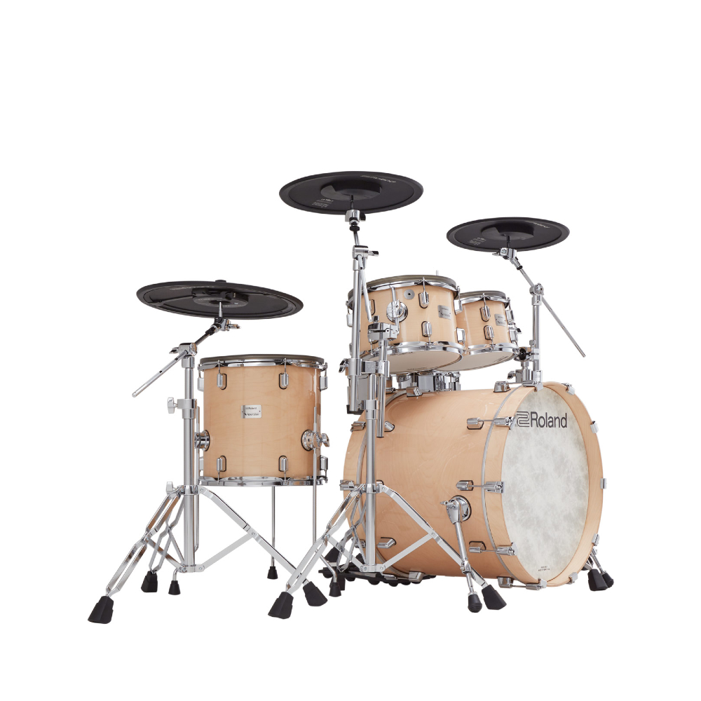 Roland V-Drums Acoustic Design VAD716 Electronic Drum Set - Gloss Natural (Drum Pedal / Hi-hat Stand and Snare Stand NOT included)