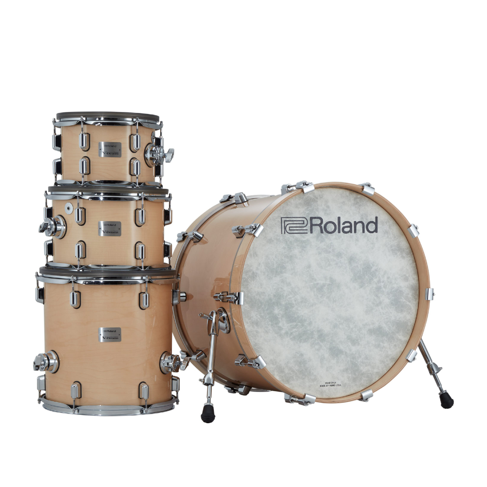 Roland V-Drums Acoustic Design VAD716 Electronic Drum Set - Gloss Natural (Drum Pedal / Hi-hat Stand and Snare Stand NOT included)