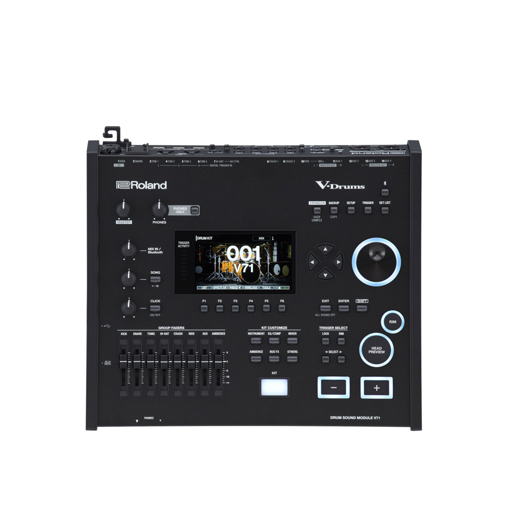 Roland V-Drums Acoustic Design VAD716 Electronic Drum Set - Gloss Natural (Drum Pedal / Hi-hat Stand and Snare Stand NOT included)