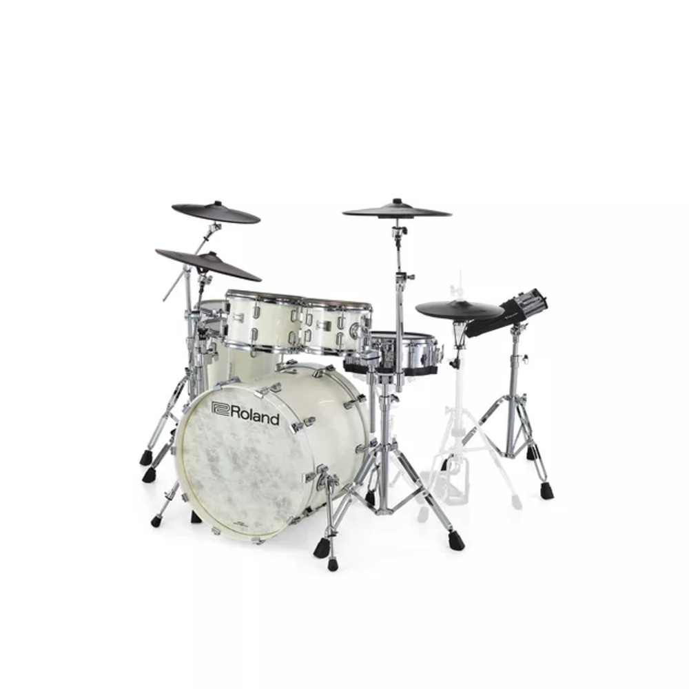 Roland VAD716-PW V-Drums Acoustic Design Electronic Drum Set - Pearl White (Drum pedal / Hi-hat Stand and Snare Stand NOT included)