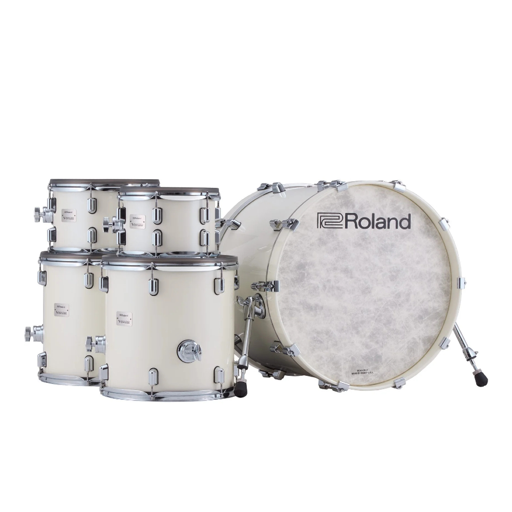 Roland VAD716-PW V-Drums Acoustic Design Electronic Drum Set - Pearl White (Drum pedal / Hi-hat Stand and Snare Stand NOT included)