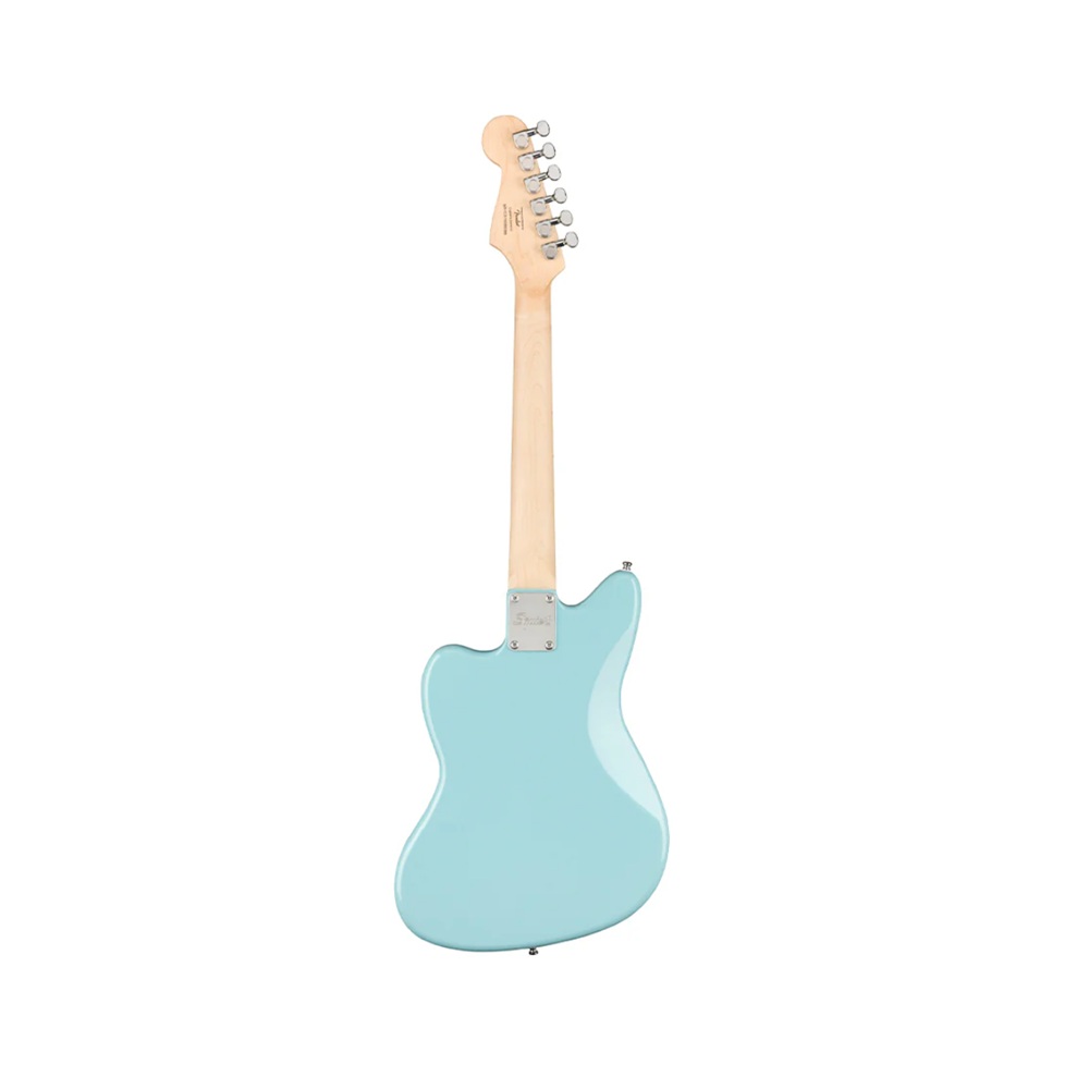 Squier Mini Jazzmaster HH Electric Guitar, Maple FB, Daphne Blue