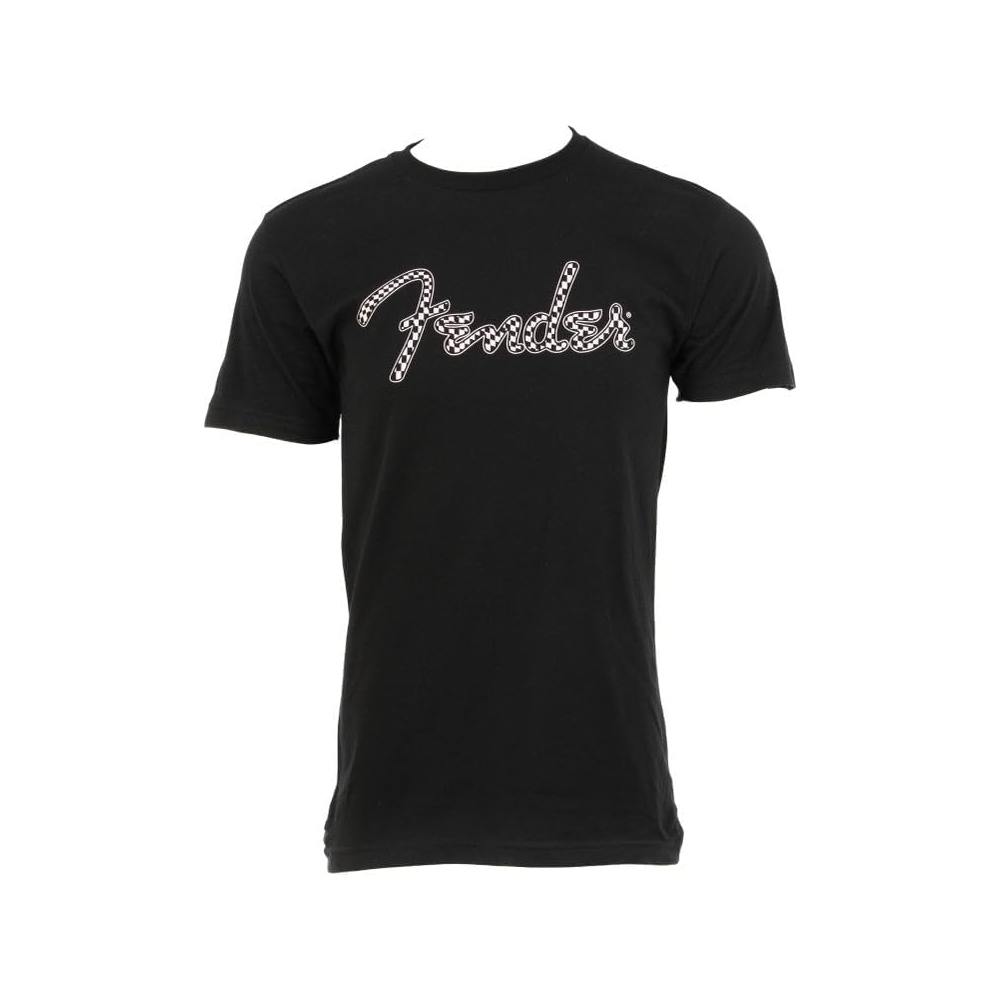 Fender Wavy Checker Logo T-shirt - Large (9192412506)