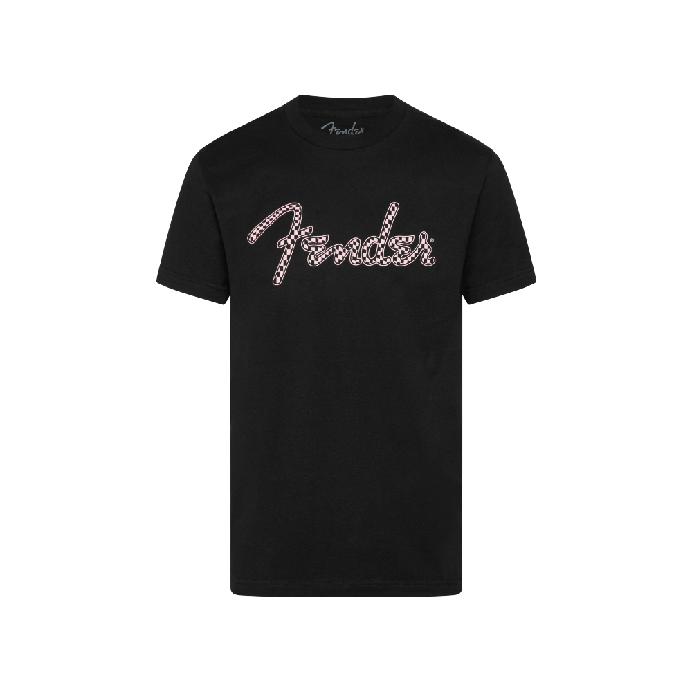 Fender Wavy Checker Logo T-shirt - Medium (9192412406)