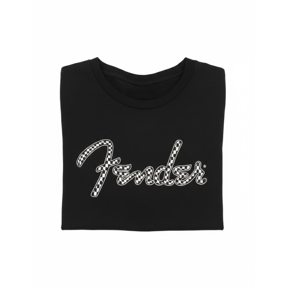 Fender Wavy Checker Logo T-shirt - XXL (9192412806)