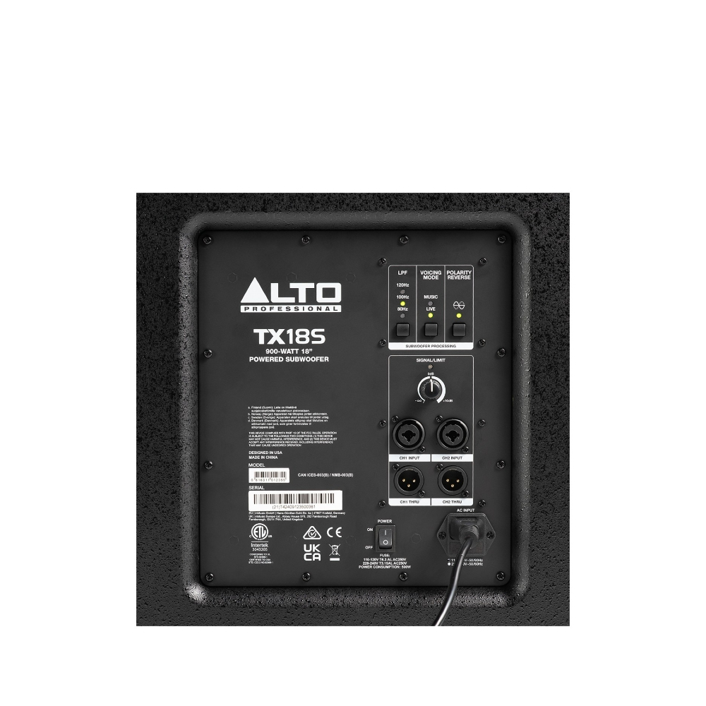 Alto Professional TX18S 900-watt 18-inch Powered Subwoofer