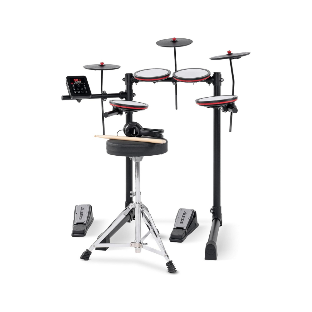 Alesis Turbo Max All-in-One 7-Piece Electronic Drum Kit for New Drummers