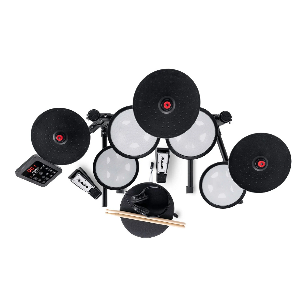 Alesis Turbo Max All-in-One 7-Piece Electronic Drum Kit for New Drummers