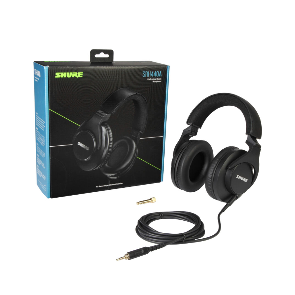 Shure SRH440A Closed-Back Studio Headphones