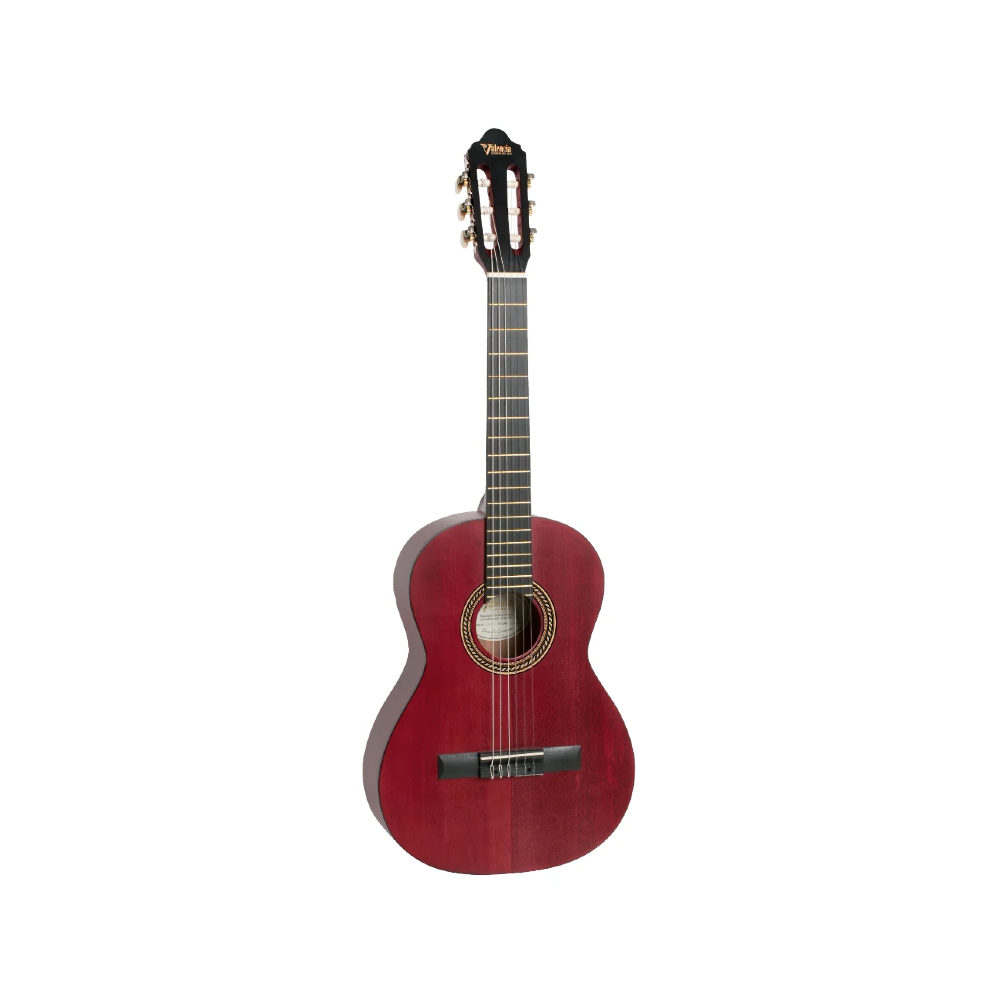 Valencia VC203TWR 3/4 Classical Guitar (Satin Transparent Wine Red)