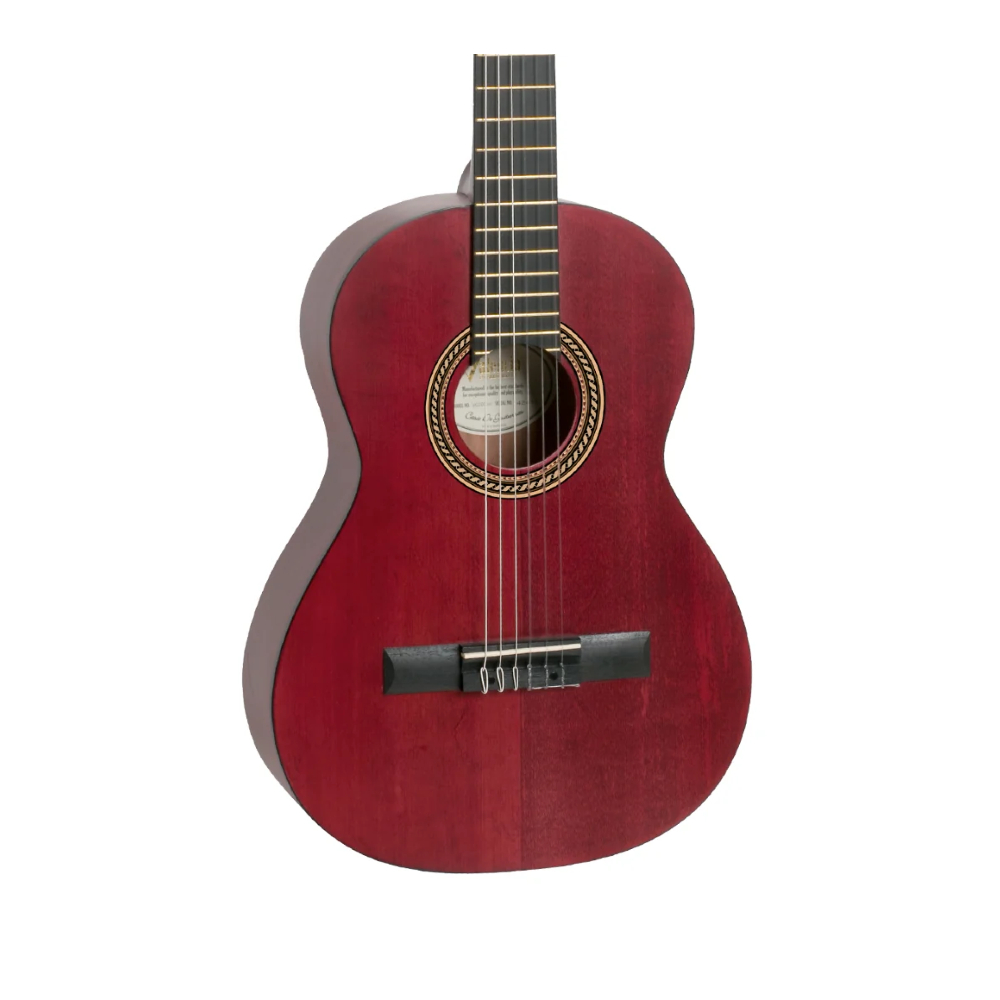 Valencia VC203TWR 3/4 Classical Guitar (Satin Transparent Wine Red)