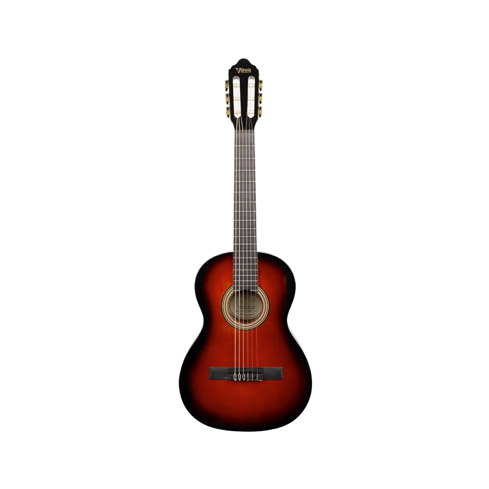 Valencia VC263HCSB 3/4 Hybrid Classical Guitar (Sunburst)