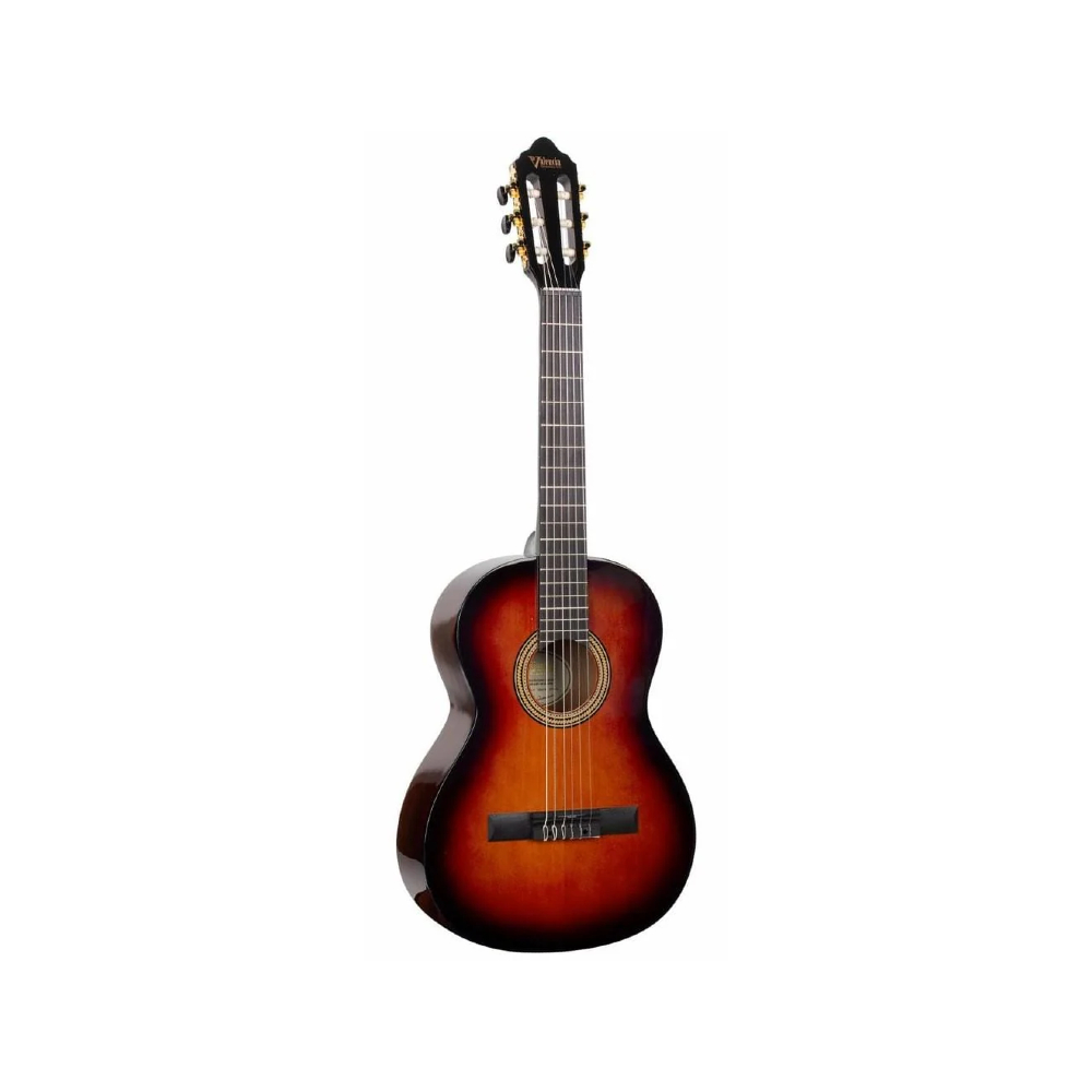 Valencia VC263HCSB 3/4 Hybrid Classical Guitar (Sunburst)